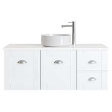 Victoria 1200mm White Wall Hung Single Vanity Unit